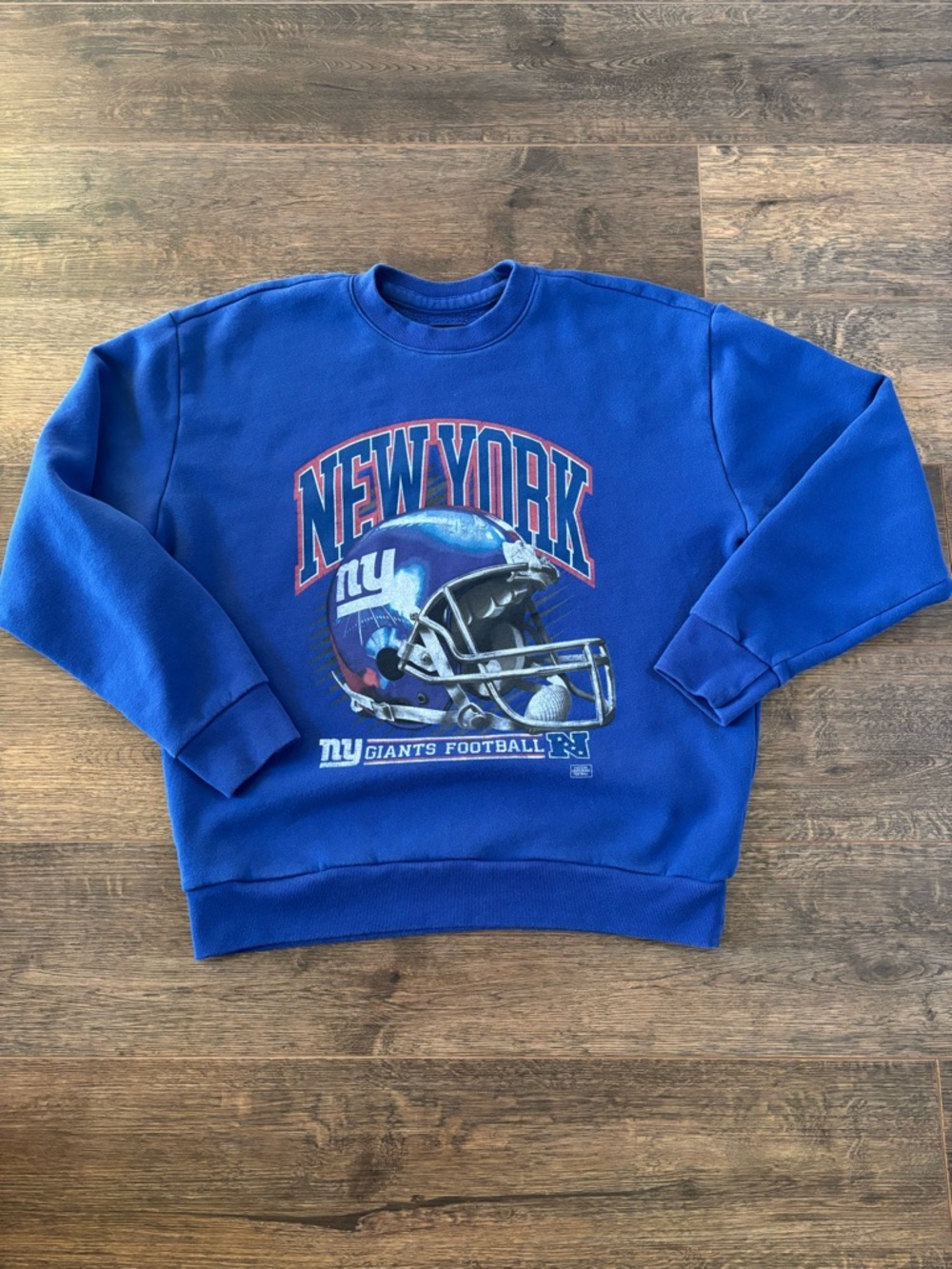 NFL New York Giants Crew Neck Team Apparel Men's Large Relaxed Fit Sweatshirt
